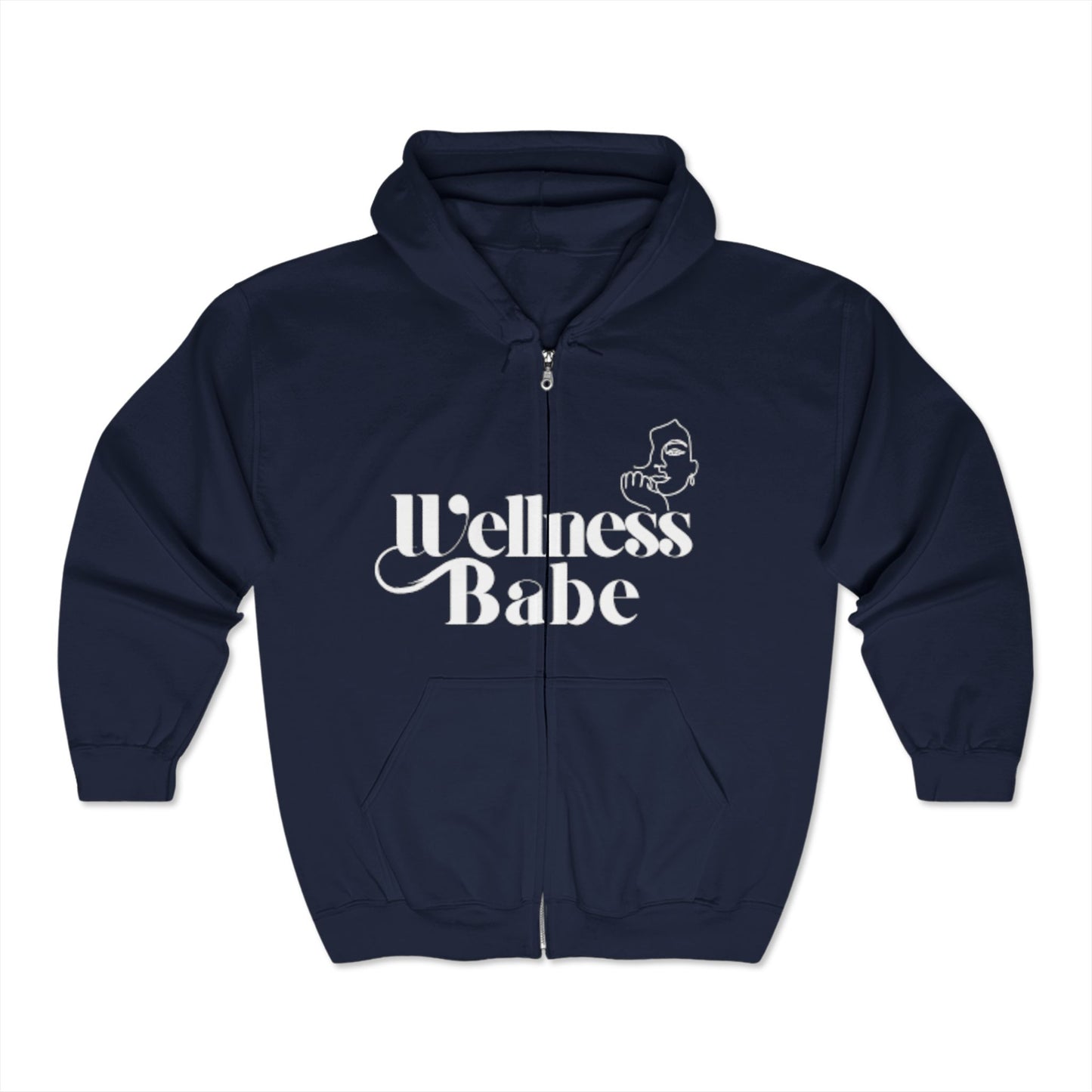 Wellness Babe Full Zip Hooded Sweatshirt