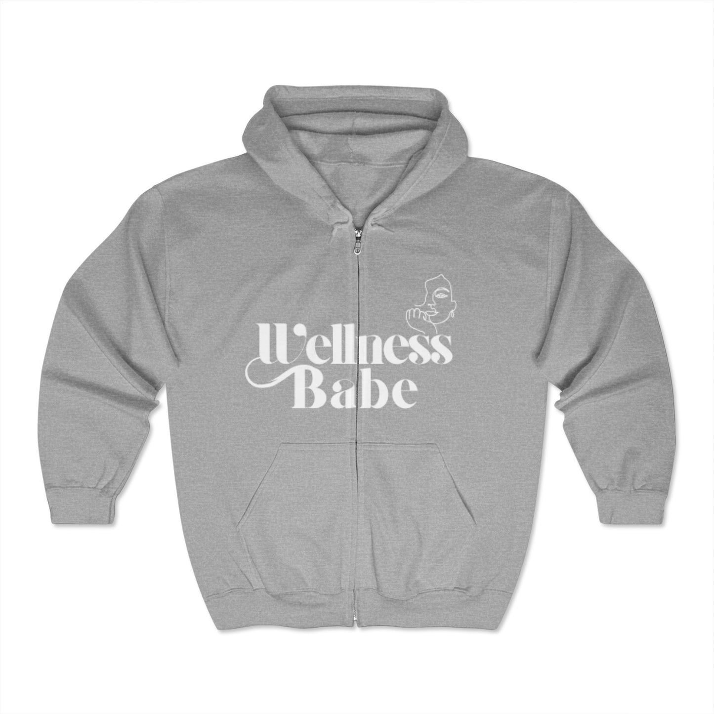 Wellness Babe Full Zip Hooded Sweatshirt