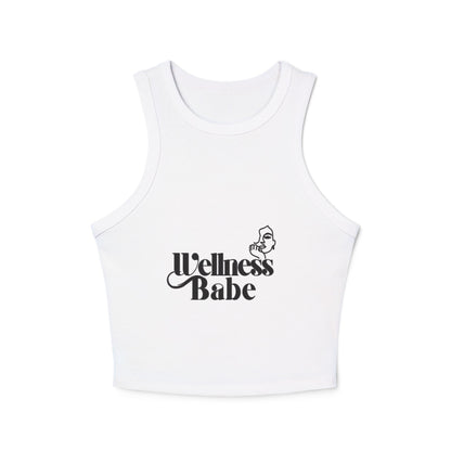 Wellness Babe Micro Rib Racer Tank Top