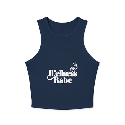 Wellness Babe Micro Rib Racer Tank Top