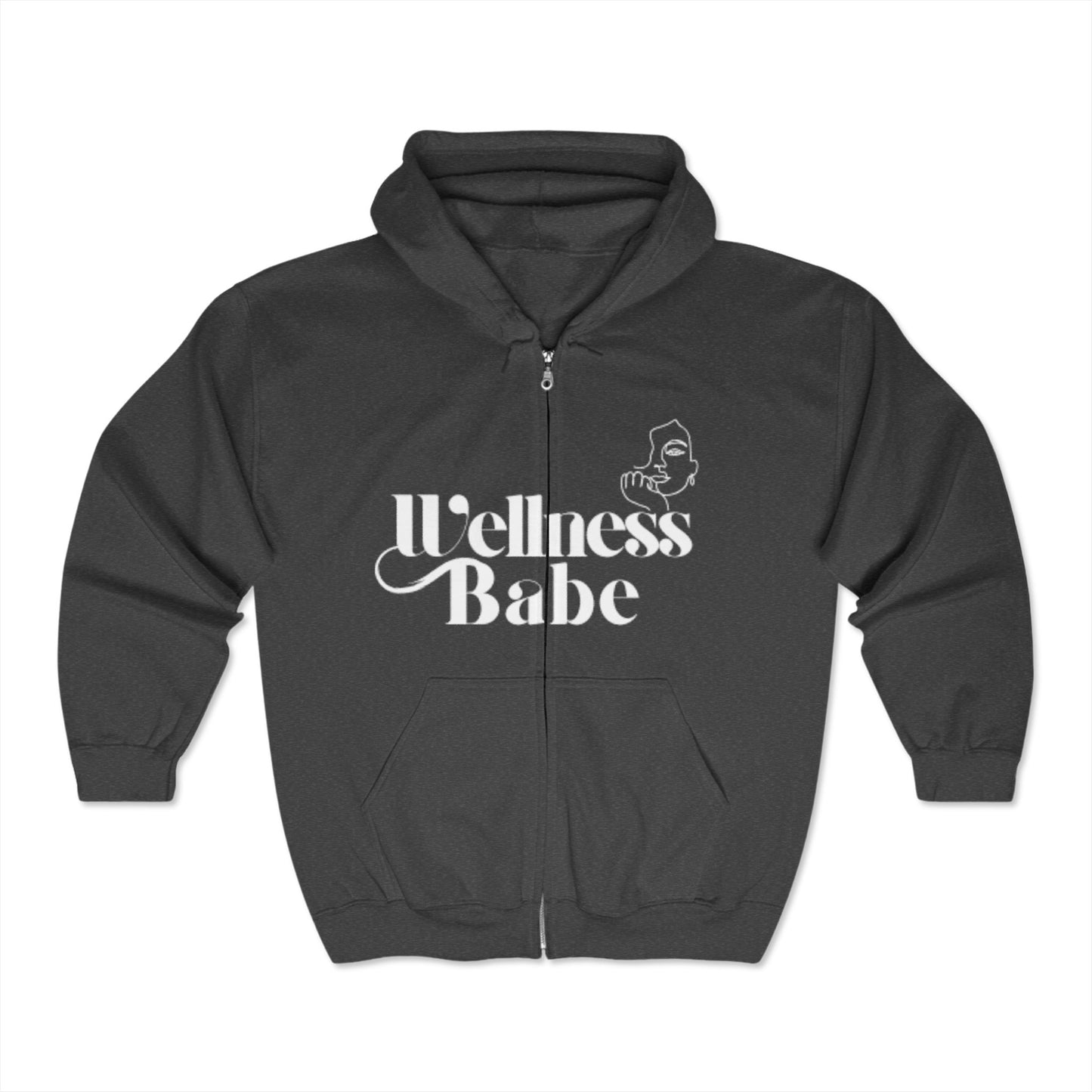 Wellness Babe Full Zip Hooded Sweatshirt