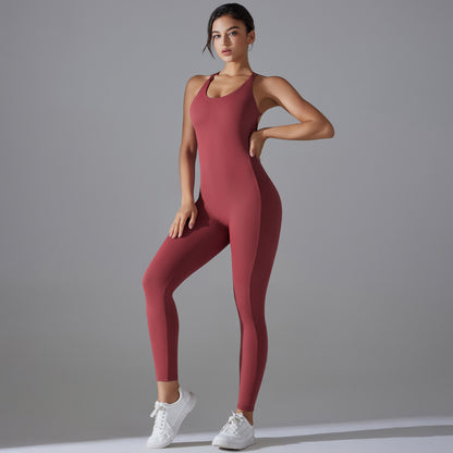 SculptFlow Open-Back Jumpsuit