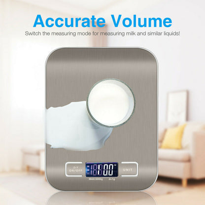 Digital  Kitchen Scales Stainless Steel