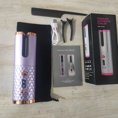 Portable Wireless Automatic Hair Curler