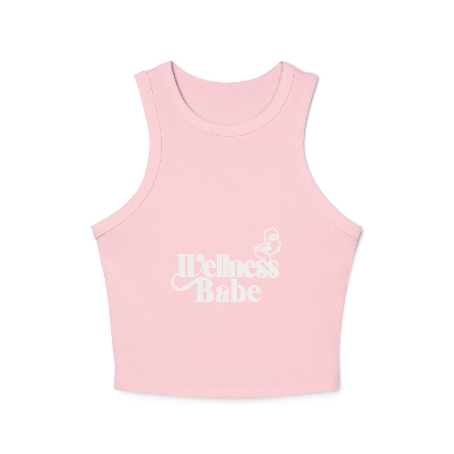 Wellness Babe Micro Rib Racer Tank Top