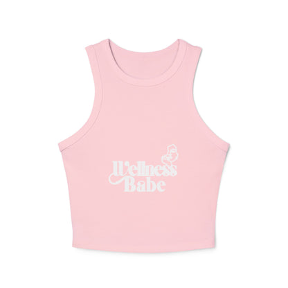 Wellness Babe Micro Rib Racer Tank Top