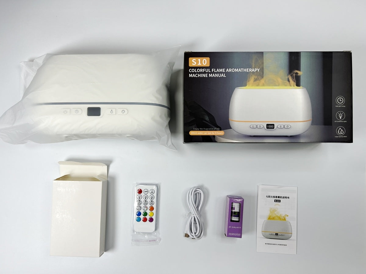 S10 3D Flame Humidifier & Aroma Diffuser