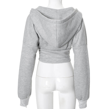 Sculpted Cropped Hoodie